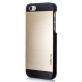 Case Anti Impacto Alumínio Escovado Dourado iphone 5/5s/SE