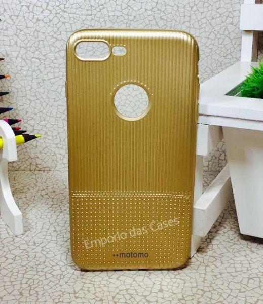 Case Flexível Motomo Dourada iphone 7 plus