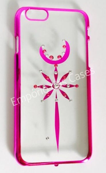 Case Luxuosa Strass Rosa Mod.5 iphone 6/6s