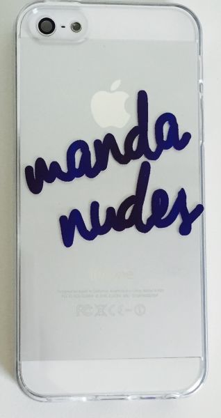 Case de Silicone Manda Nudes iphone 5c