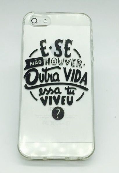 Case de Silicone E se não houver outra vida iPhone 5/5s/SE