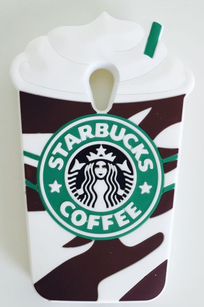 Case 3D Starbucks Marrom Moto G2