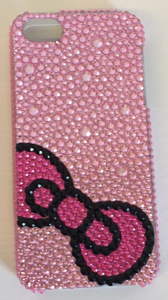 Case Hello Kitty Laço Strass iPhone 4/4s