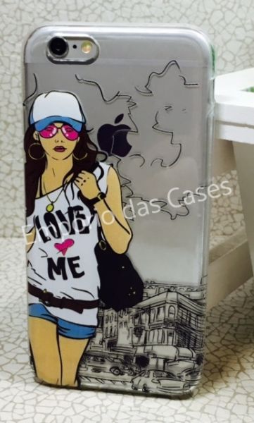 Case de Silicone Girl Fashion iphone 6/6s