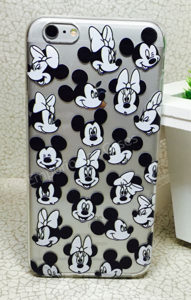 Case de Silicone Mickey Minnie Face iphone 6 Plus/6s Plus