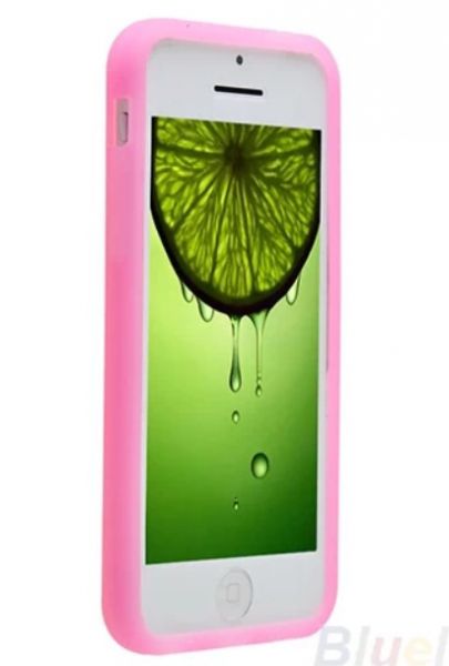 Case de Silicone Rosa iPhone 5C