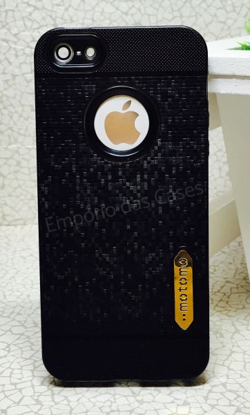 Case Flexível Motomo Preto Gold iphone 5/5s/SE